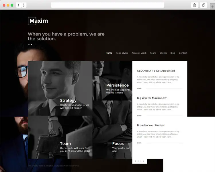 Maxim - Professional Simple Company and Lawyer Theme