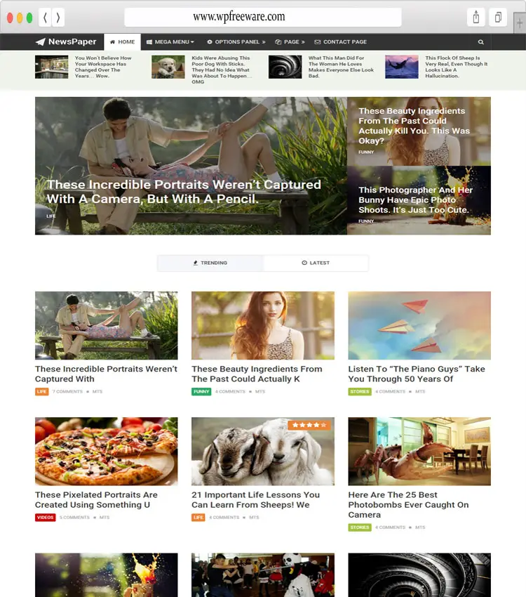 NewsPaper – Responsive Modern magazine theme WordPress