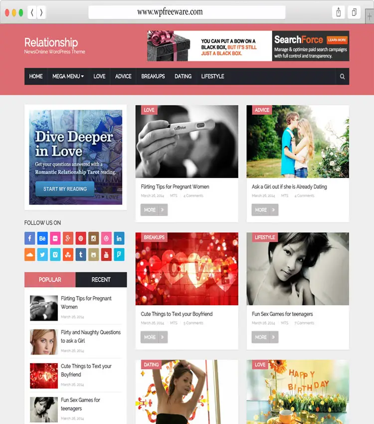 NewsOnline Relationship – Best Newspaper WordPress theme