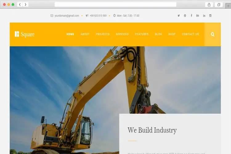 Square - WP Theme for Construction Company Sites
