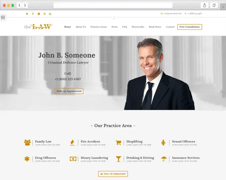 The Law - Corporate Legal WordPress Theme