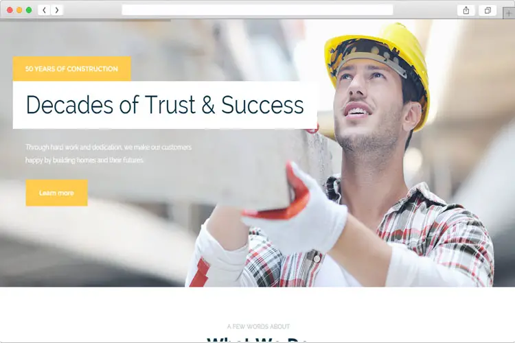 Urban Builder - Construction Company WordPress Theme