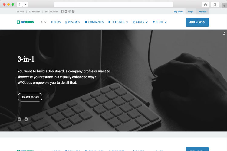 WPJobus - Beautiful Job Portal and Resume Theme for WordPress