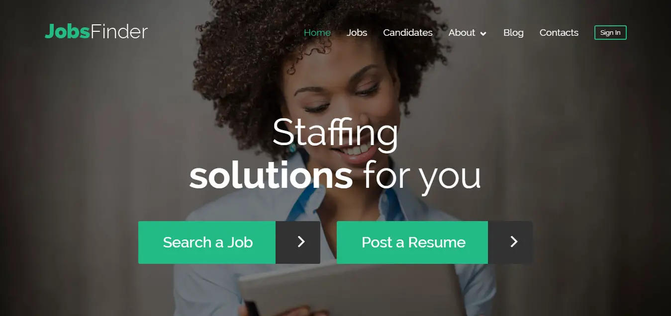 Jobs Finder - Responsive WordPress Theme for Job Portal