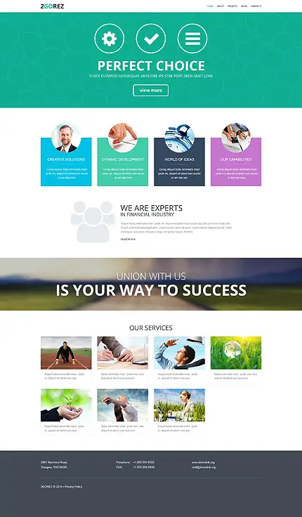 Modern WordPress Theme for a Business Consultant