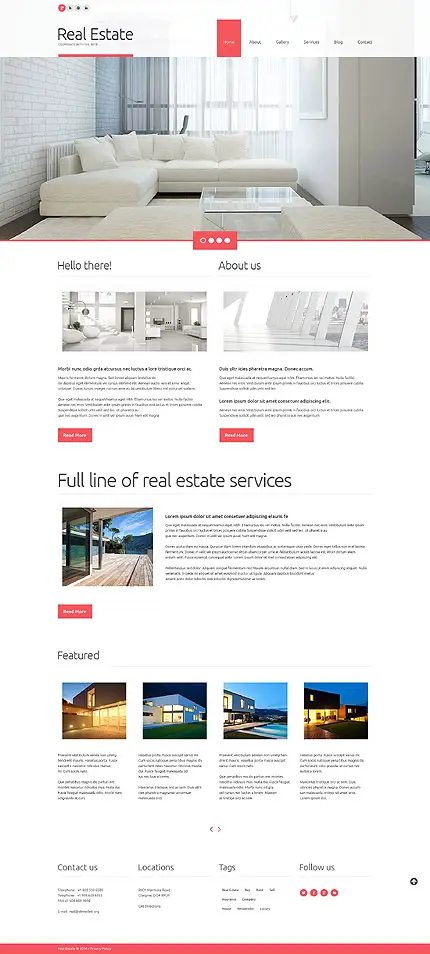 WordPress Theme to Present a Real Estate Agency