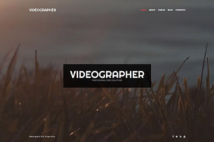 WordPress Theme to Present a Videographer Portfolio