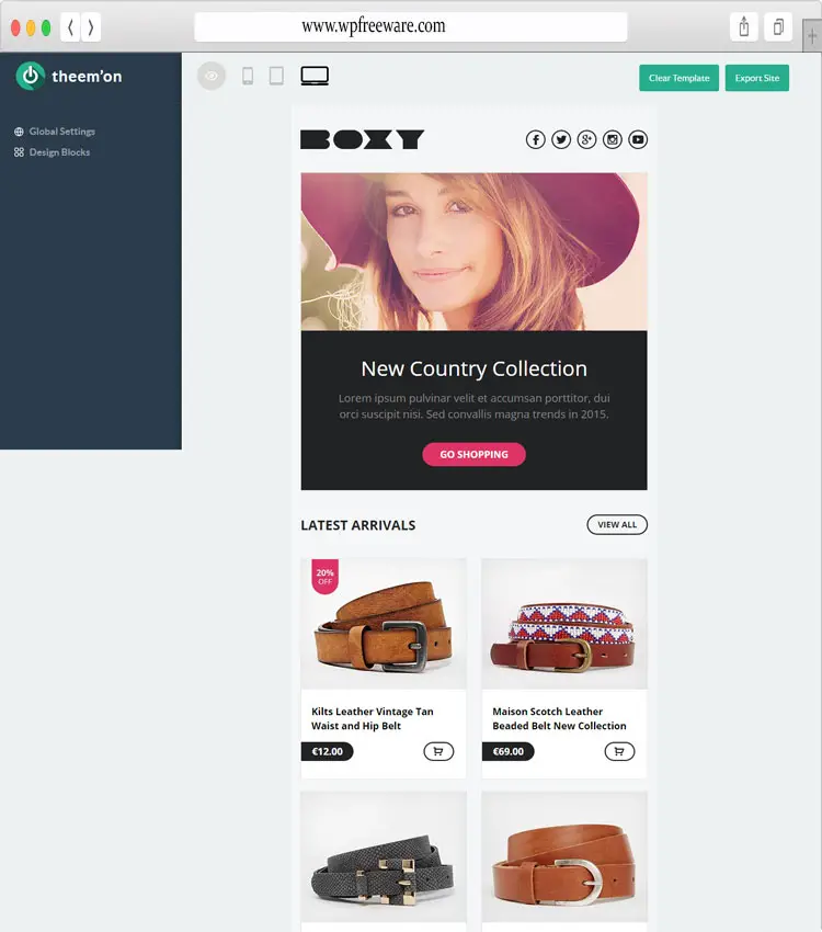Boxy - Flexible and Highly Design E-newsletter Template 