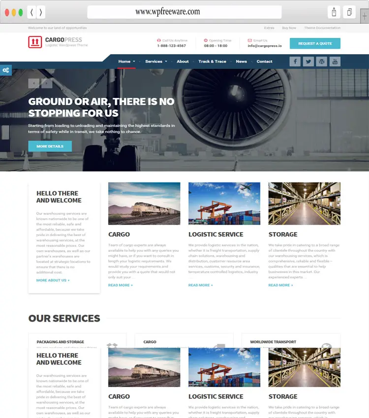 CargoPress - HTML5 Template for Logistic, Warehouse & Transport 