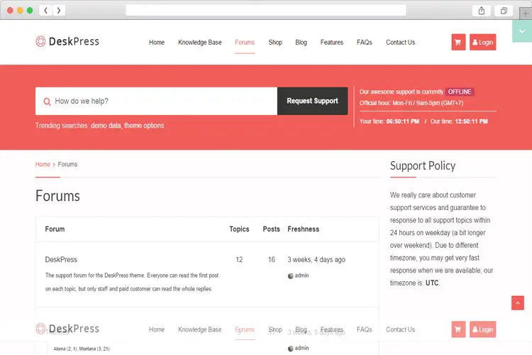 DeskPress - Effortless Helpdesk Support Forum Theme 