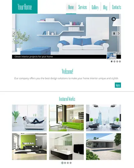 Free HTML5 Site for an Interior Design Studio