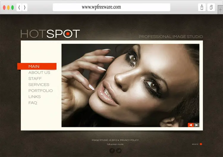 Hotspot - Flash Animated Beauty Salon Template
