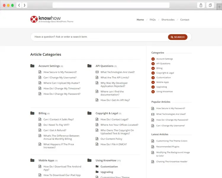 KnowHow - Perfect WordPress Theme for support desk