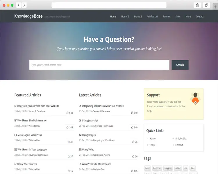 Knowledge Base - Premium WordPress Wiki Theme
