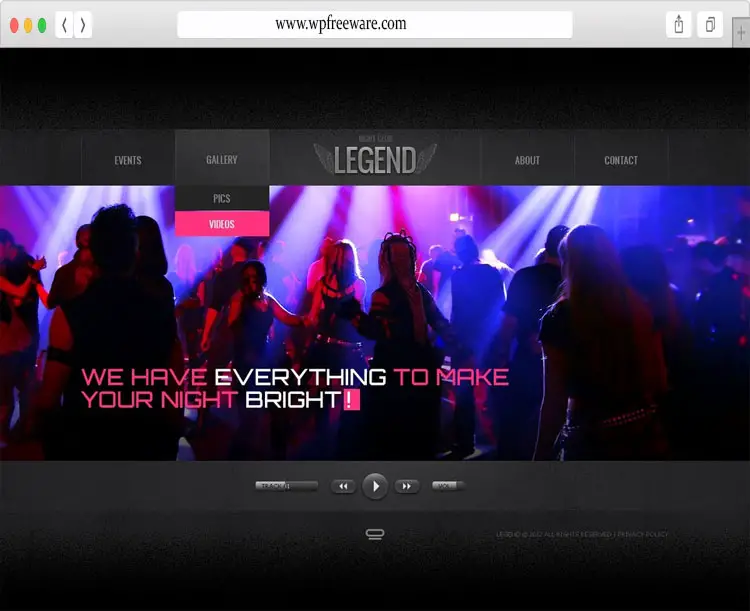 Legend - Smooth Flash Effect Night Club Template