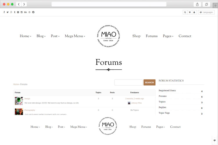 Miao – News Magazine & Blog WordPress Theme