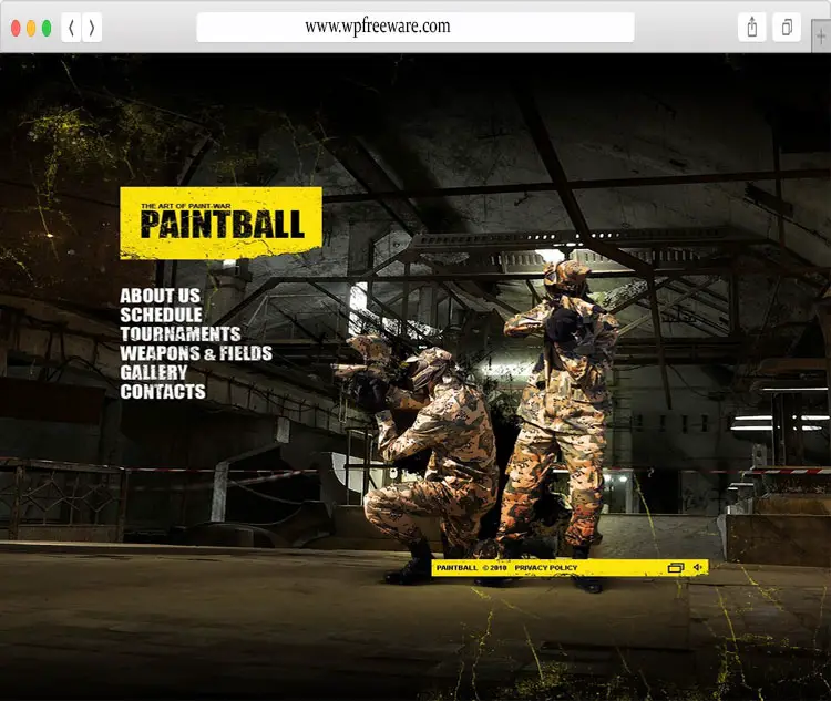 Paintball - Flash Animated Paint War Art Template 