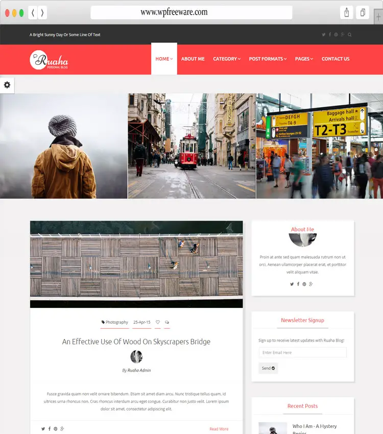 Ruaha - Personal Blog Template Based on Bootstrap