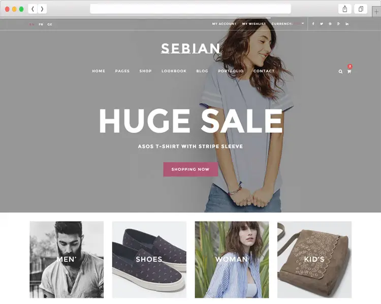 SEBIAN - Multi Purpose eCommerce Bootstrap Template