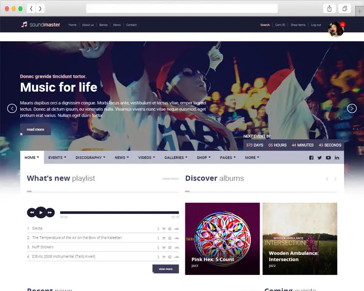 SOUNDMASTER - Music Template for Bands, DJ's