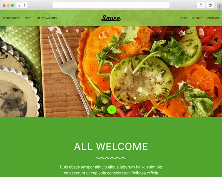 Sauce - Restaurant & Cafe Template in Material Design