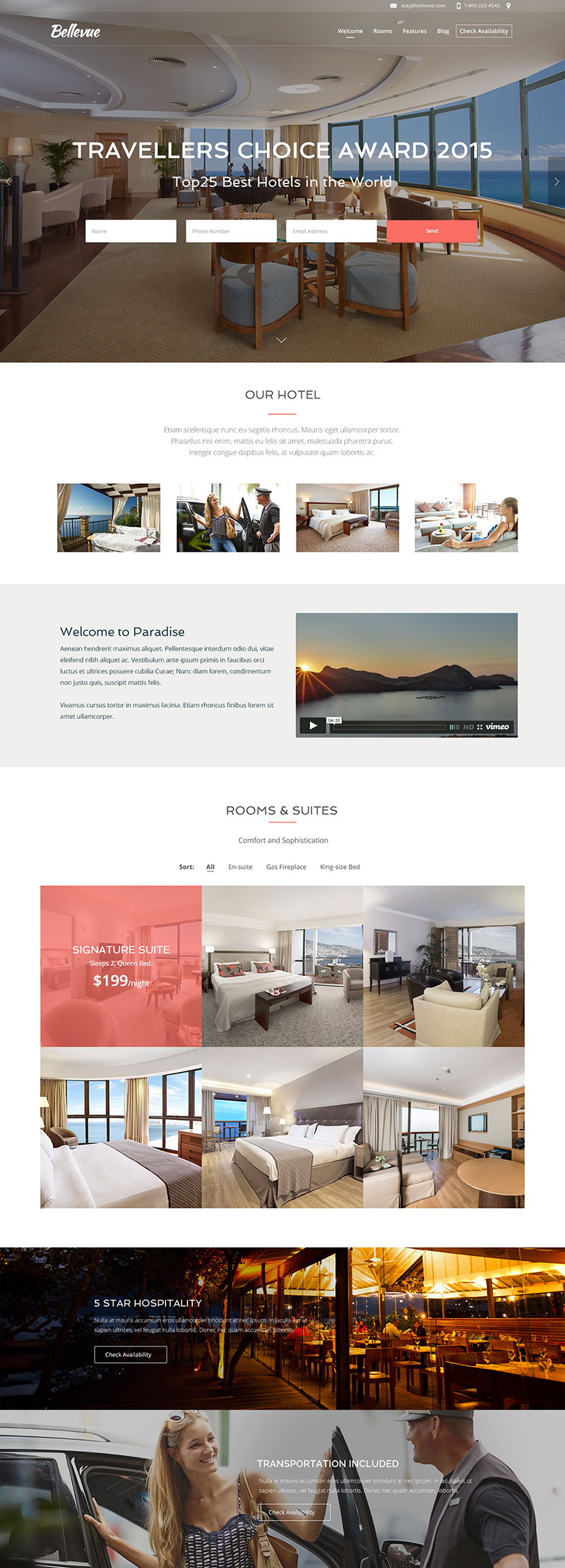 Lagom Hotel - Luxurious Hotel Resort WordPress Theme