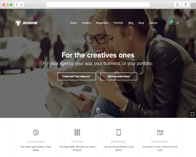 Avision template for business template