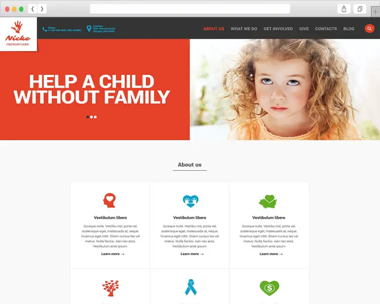 Nicke ngo website template