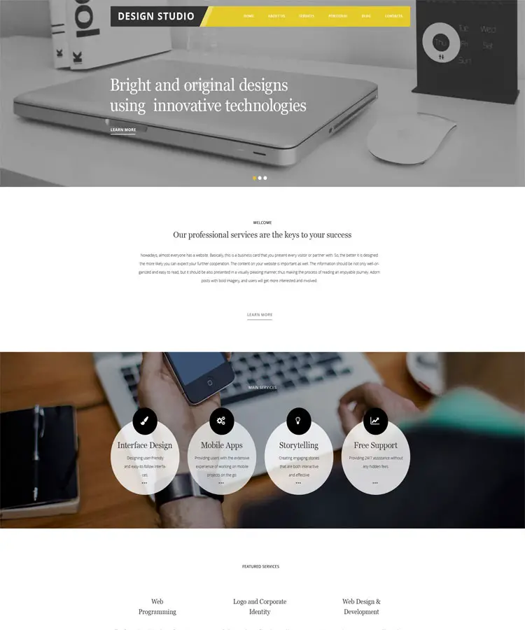 Design Studio - Bright and Clean WordPress Theme