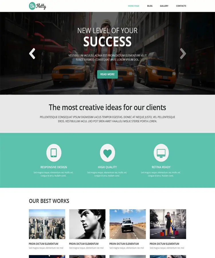 Flatty - Creative design Responsive Theme