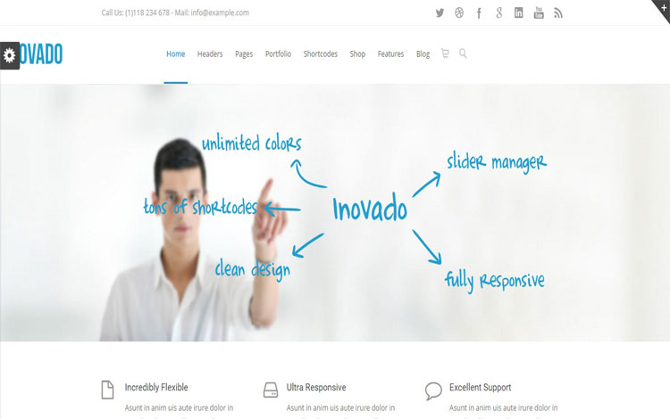Inovado - Responsive and Simple design WordPress Theme