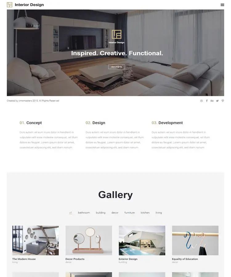 Interior Design – Creative Architecture WordPress Theme