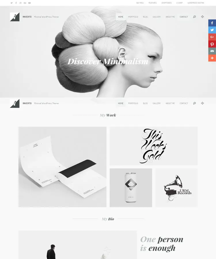 Inverto WP - Clean Agency Studio Theme