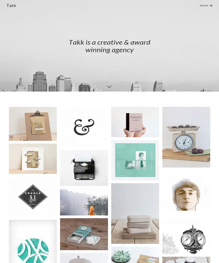 Takk - Minimal Responsive Portfolio Theme