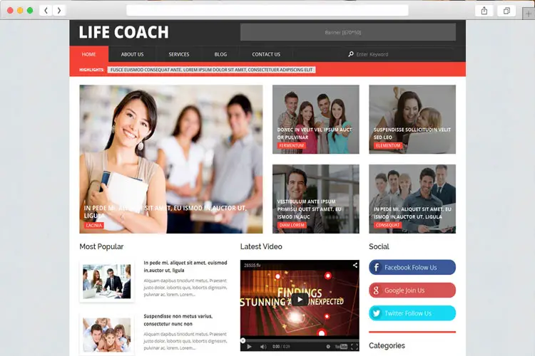 Coach - The Blog WordPress Theme