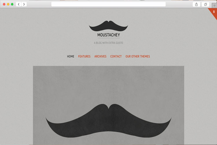 Moustachey - A WordPress Blog Theme With Extra Gusto