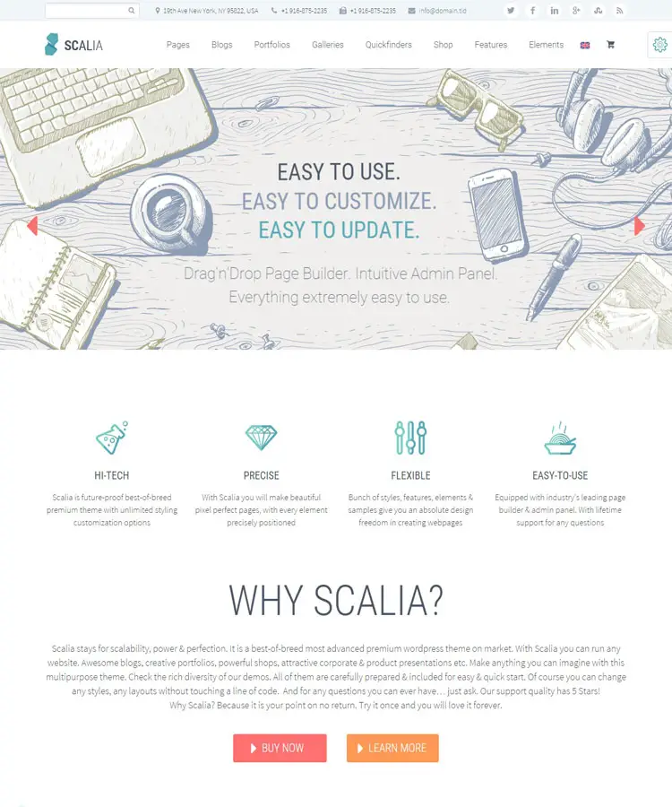 Scalia - The Best Theme for Multi-concept Business