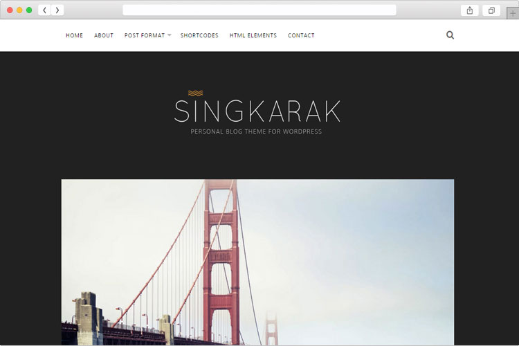 Singkarak - Minimal and Clean Responsive WordPress Blog Theme