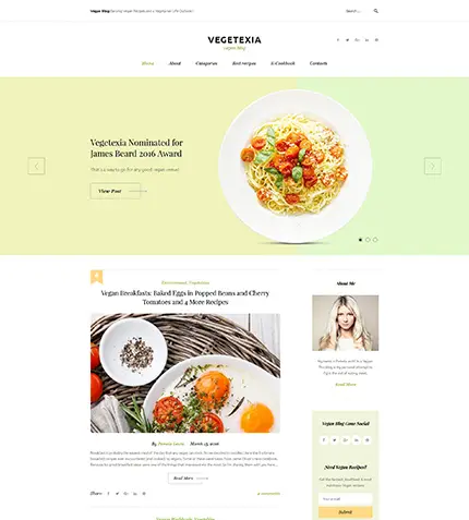 Vegetarian Recipes Theme