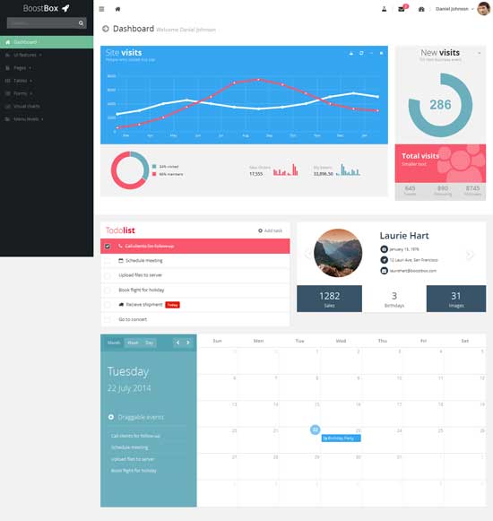 Boostbox - Bootstrap Responsive Admin Dashboard Template