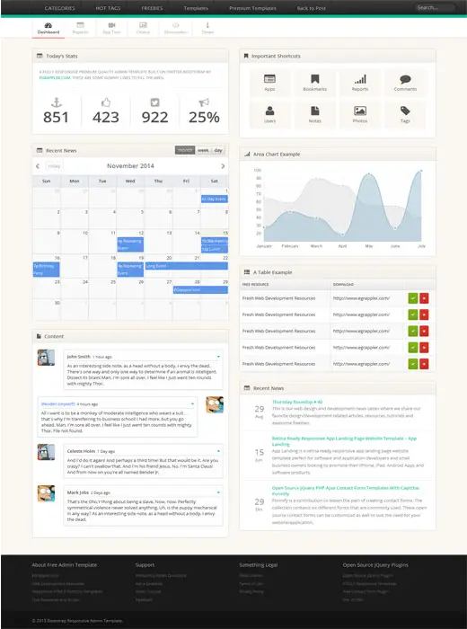 TemplateVamp - Free Twitter Bootstrap Admin Template