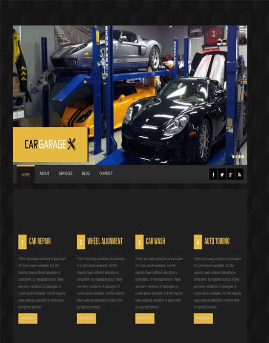  car dealer website template 