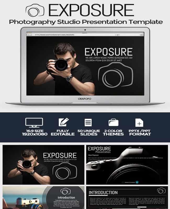 Exposure - Powerpoint Photography Studio Presentation Template