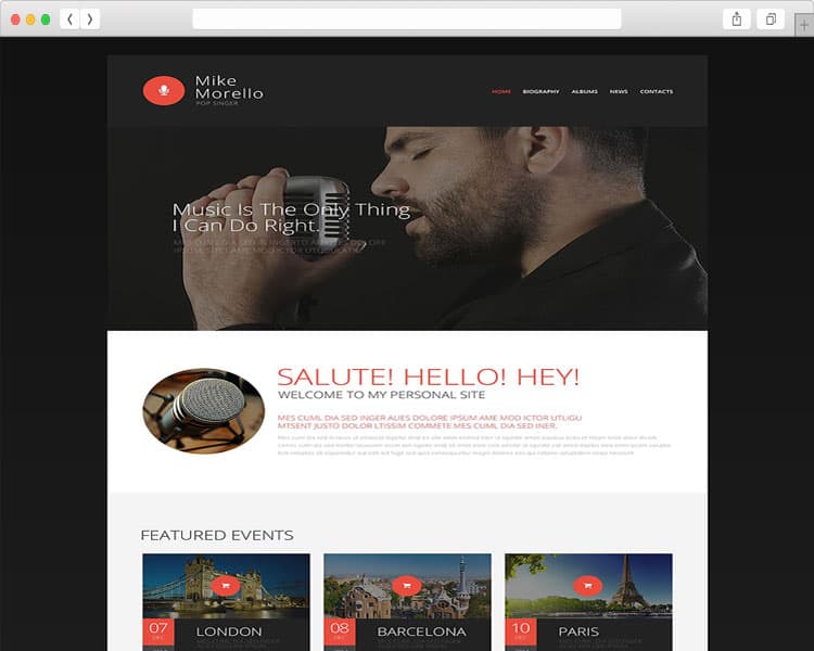 Mike Morello responsive web templates