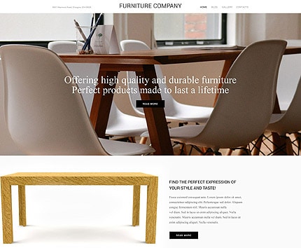 Furniture Company WordPress Theme