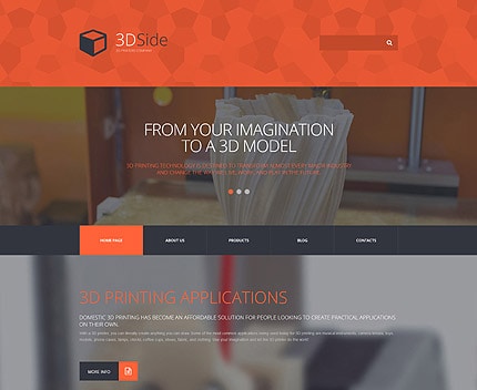 3D Side WordPress Theme