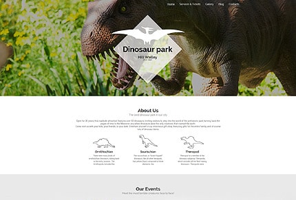 Dinosaur Park WordPress Theme