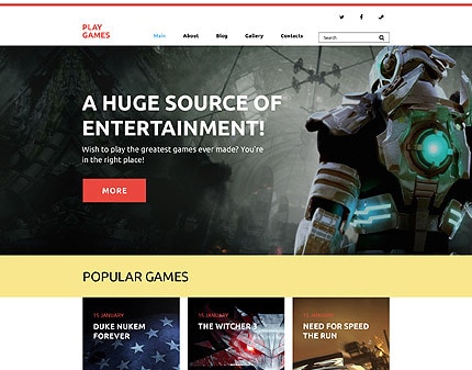 Play Games WordPress Theme