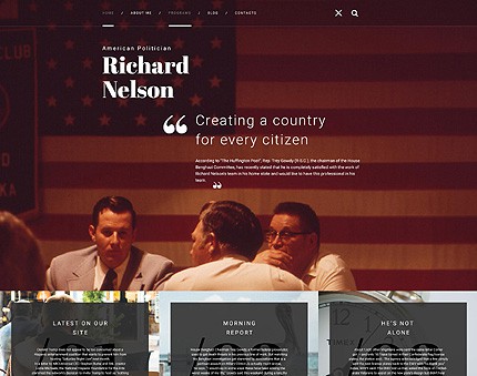 American Politician WordPress Theme