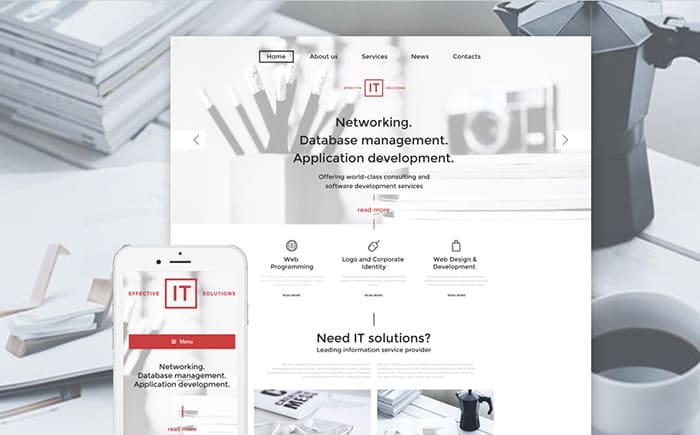 IT Solutions WordPress Template